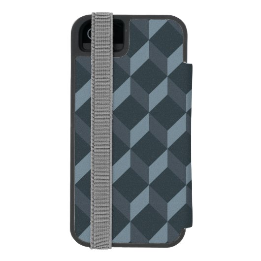 抽象的で幾何学的な背景パターン INCIPIO iPhoneウォレットケース (フォリオ裏面)