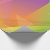 抽象的で幾何学的な虹の包装紙 ラッピングペーパー (角)