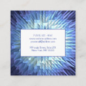 抽象的で幾何学的なpoligonalの質 スクエア名刺 (裏面)