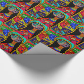 抽象的で新しいグアダルペ ラッピングペーパー (角)