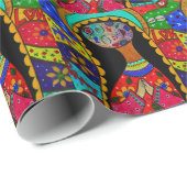 抽象的で新しいグアダルペ ラッピングペーパー (ロールコーナー)