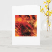 抽象的で芸術品を気取ったな挨拶状-パリのテーマ カード (黄色い花)