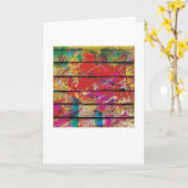 抽象的で芸術品を気取ったな挨拶状-ラスベガス カード (黄色い花)