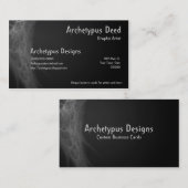 抽象的で芸術的な名刺 名刺 (正面/裏面)