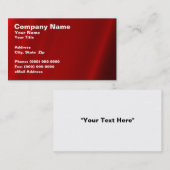 抽象的で赤いカーテン 名刺 (正面/裏面)