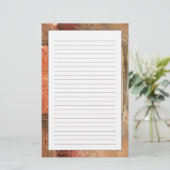 抽象的で赤い景色 便箋 (スタンド正面)