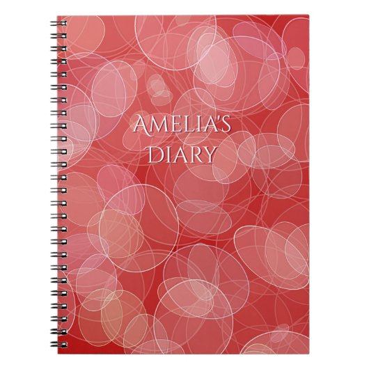 抽象的で赤い《写真》ぼけ味の効果の質。 テキスト ノートブック (正面)