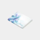 抽象的で青いハイビスカス4x3 ポストイット (アングル)