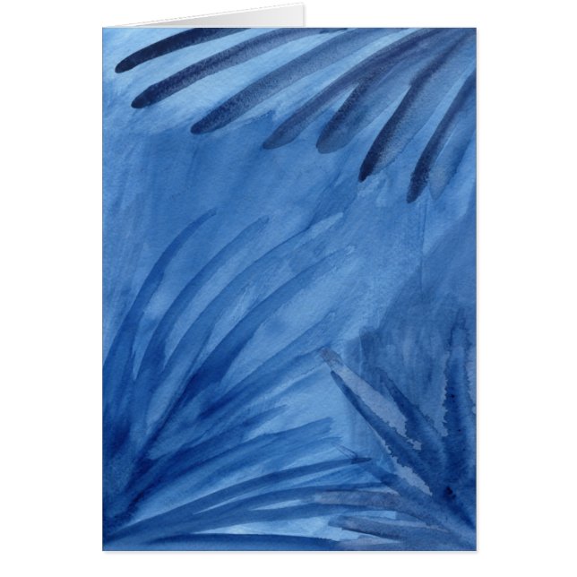 抽象的で青い光線はあなた自身の印カードを作ります (正面)