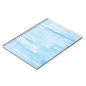 抽象的で青い水彩画の背景、質 ノートブック (左側)