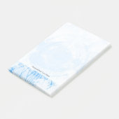 抽象的で青い水彩画の背景、質 ポストイット (アングル)