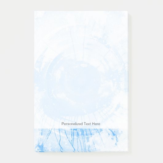 抽象的で青い水彩画の背景、質 ポストイット (正面)