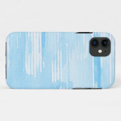 抽象的で青い水彩画の背景、質 Case-Mate iPhoneケース (裏面(横))