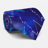 抽象的で青い稲妻のタイ2 ネクタイ (ロール)