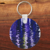 抽象的で青いKeychain キーホルダー (正面)