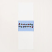 抽象的で黒いカメのカラフルの貝のグループ ヨガマット (裏面)