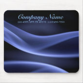 抽象的で黒い濃紺のモダンのミニマリスト マウスパッド (正面)