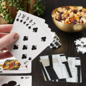 抽象的で黒く及び白い絵画 トランプ (インサイチュ)