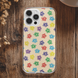 抽象的なうずまきのカラフルなシンプルな円のパターン iPhone 11 ケース