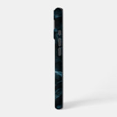 抽象的なうずまきデザイン iPhone 16ケース (左側面)