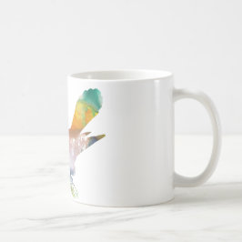 抽象的なかっこうのシルエット コーヒーマグカップ
