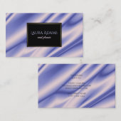 抽象的なすみれ色の絹は質を振ります 名刺 (正面/裏面)