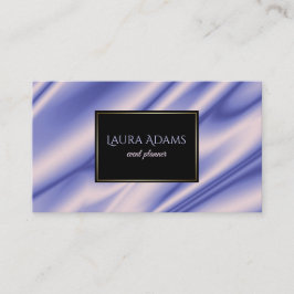 抽象的なすみれ色の絹は質を振ります 名刺