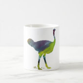 抽象的なだちょうのシルエット コーヒーマグカップ (中央)