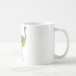 抽象的なだちょうのシルエット コーヒーマグカップ