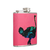 抽象的なだちょうのビニールの包まれたなフラスコ フラスク (右)