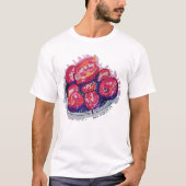抽象的なりんご Tシャツ (正面)