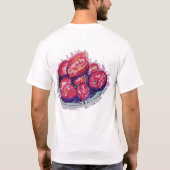 抽象的なりんご Tシャツ (裏面)