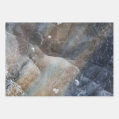 抽象的なアイスアートの写真 ラッピングペーパーシート (正面3)