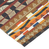 抽象的なアフリカの種族 パターン ショートテーブルランナー (コーナー)