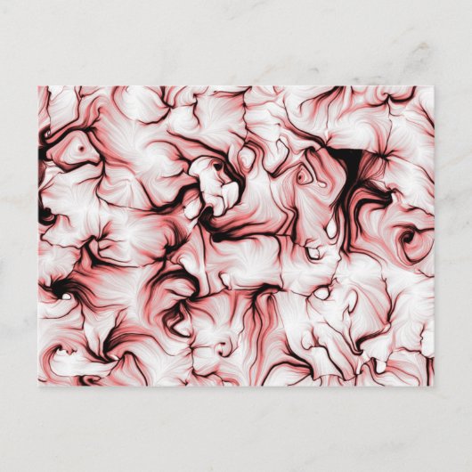 抽象的なアルゴリズムアート ポストカード (正面)