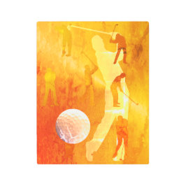 抽象的なアートワークのゴルフ振動金属の壁の芸術 メタルプリント