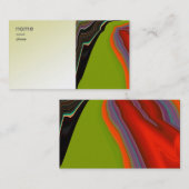 抽象的なアートワークの名刺 名刺 (正面/裏面)