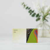 抽象的なアートワークの名刺 名刺 (スタンド正面)
