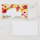 抽象的なアートワークの名刺 名刺 (正面/裏面)