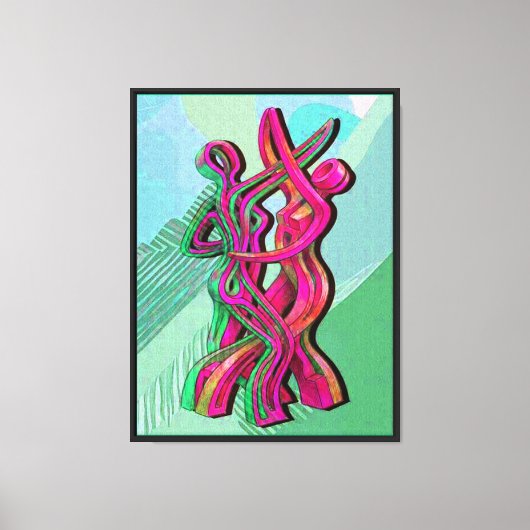 抽象的なアート作品 キャンバスプリント (正面)