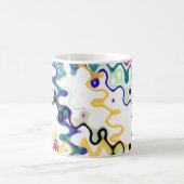 抽象的なアールデコのマグ コーヒーマグカップ (中央)