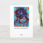 抽象的なイエス・キリストのグリーティングカード カード (裏面)