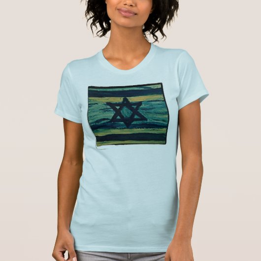 抽象的なイスラエル Tシャツ (正面)