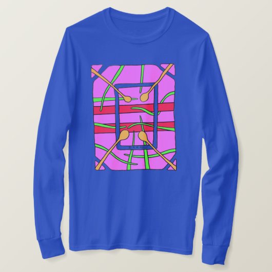 抽象的なウェアラブルアート - Tシャツ (デザイン正面)