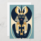 抽象的なエジプト 招待状 (正面/裏面)