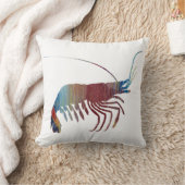 抽象的なエビのシルエット クッション (ブランケット)