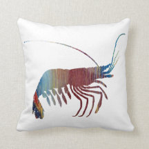 抽象的なエビのシルエット