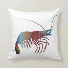 抽象的なエビのシルエット クッション