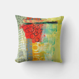 抽象的なエレガントなカラフルなペイントパターン クッション