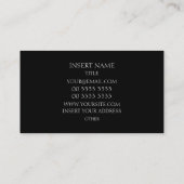 抽象的なエレガント 名刺 (裏面)